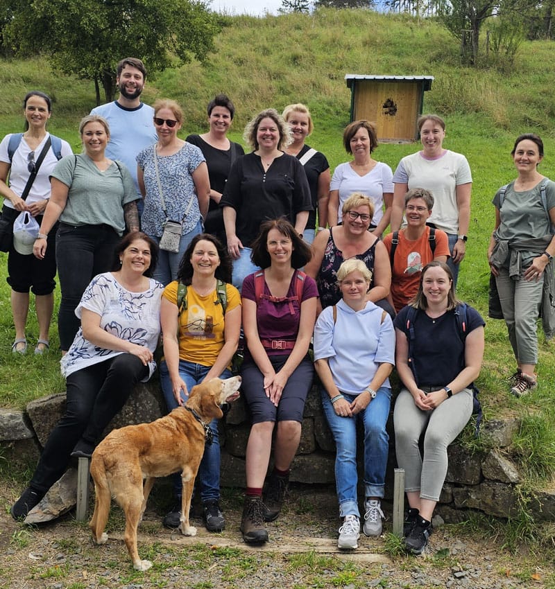 Das Team von Regenbogen Kinder bei einem Betriebsausflug 2024